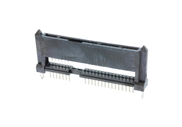 SATA7+15P 母座单排双鱼叉加长型中间不带隔板 